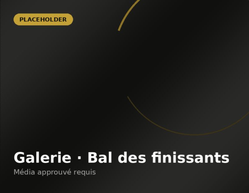 Bal des finissants — image temporaire en attente d’une photo approuvée