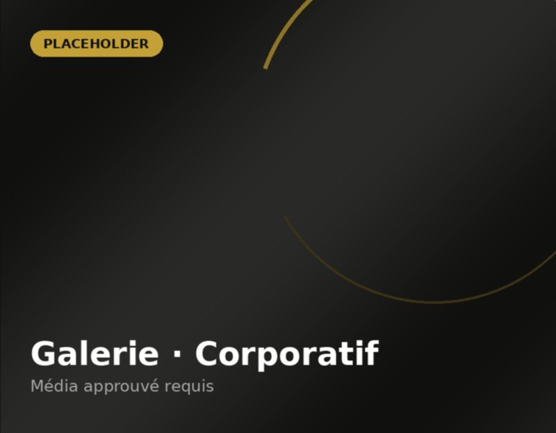 Événement corporatif — image temporaire en attente d’une photo approuvée
