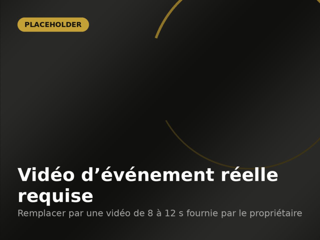 Extrait vidéo d’un événement animé par Eleganza Événements