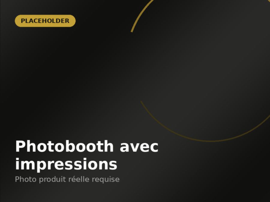 Photobooth avec impressions (DSLR)