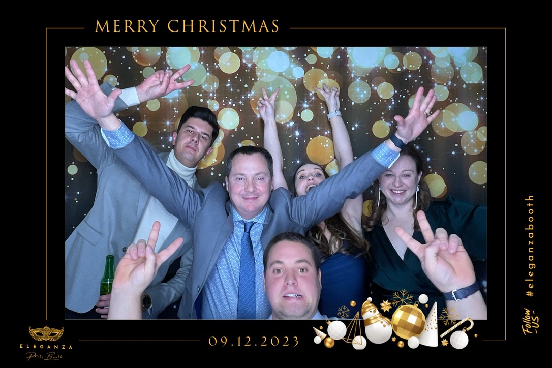 Photobooth personnalisé pour party de Noël corporatif